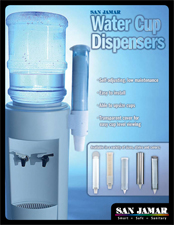 San Jamar Water Cup Dispensers Sell Sheet